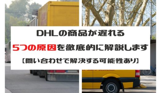 【輸入】DHLが遅れる５つの原因を解説します【問い合わせで早く解決する可能性あり】