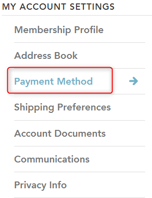 Payment Methodを選択