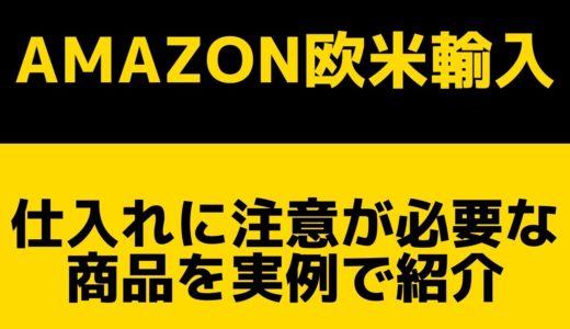 【初心者必見】Amazon欧米輸入で仕入れに制限や規制がある商品を実例付きで紹介
