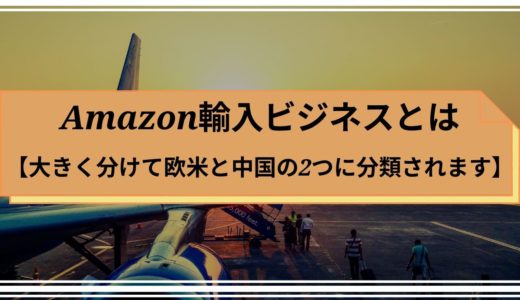 Amazon輸入ビジネスとは【大きく分けて欧米と中国の2つに分類されます】