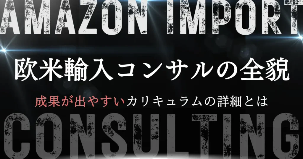 欧米輸入コンサルの全貌を公開