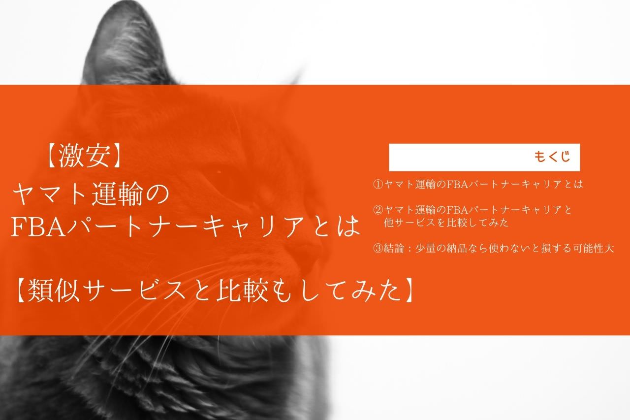 激安 ヤマト運輸のfbaパートナーキャリアとは 類似サービスと比較してみた Hikoma Blog