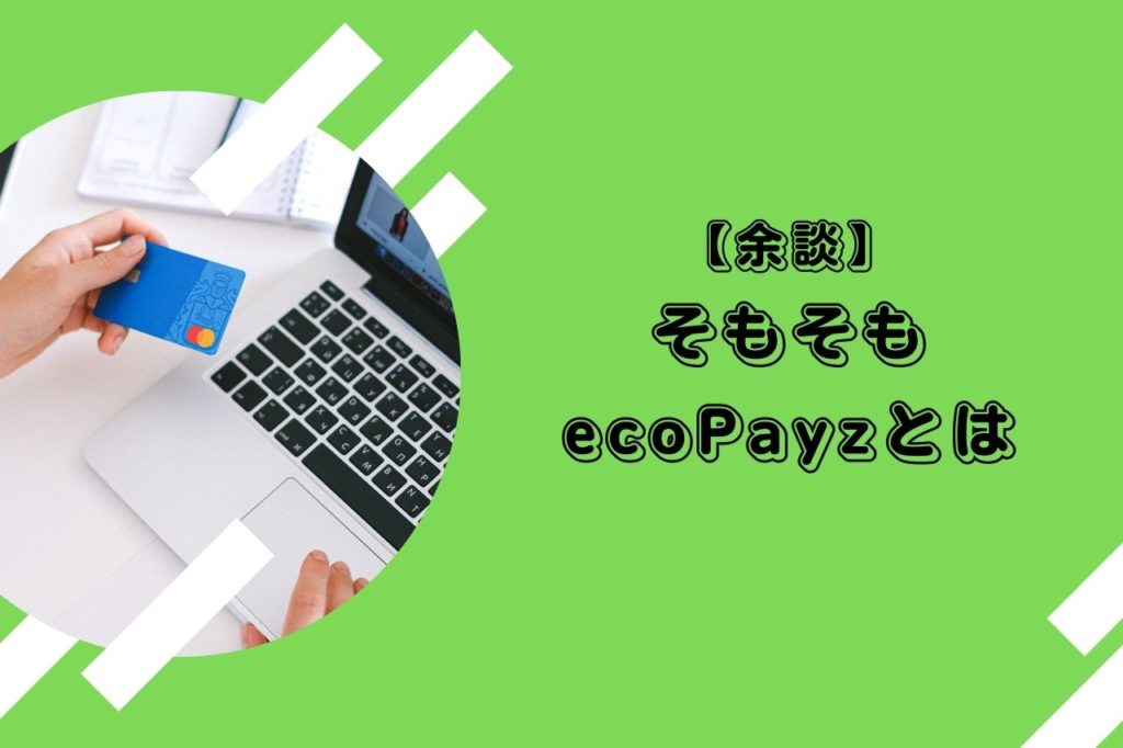【余談】そもそもecoPayzとは
