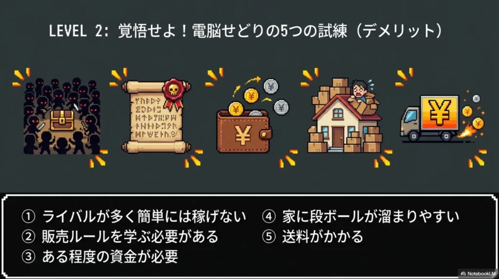 Amazon電脳せどりのデメリット5選