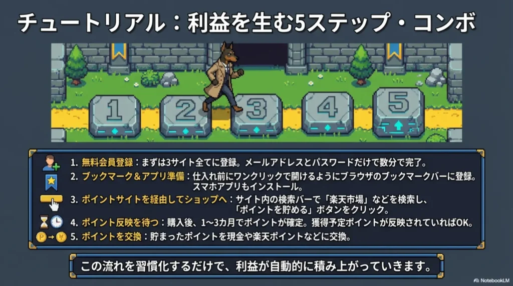 ポイントサイトの基本的な使い方