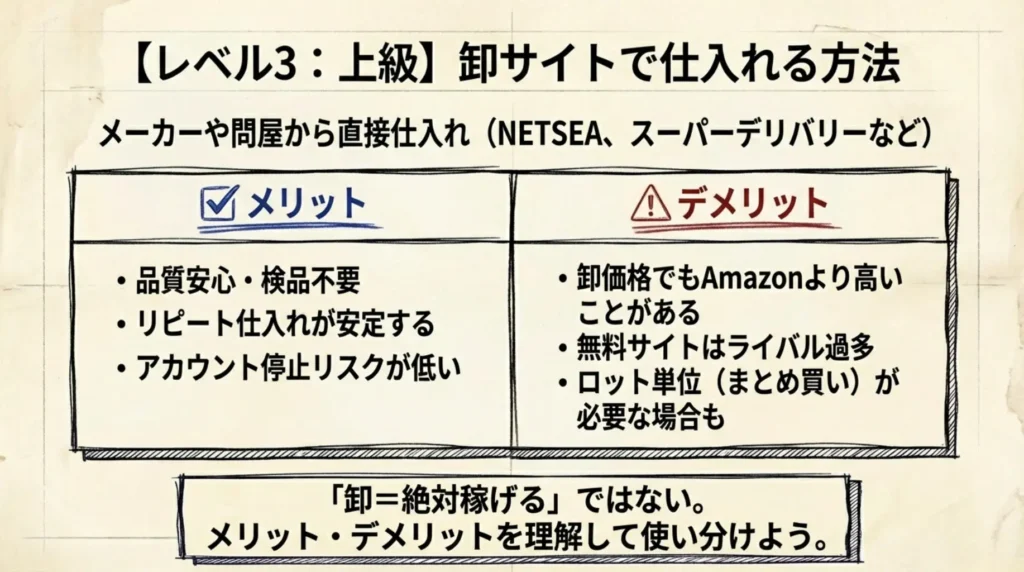卸サイトで仕入れる方法