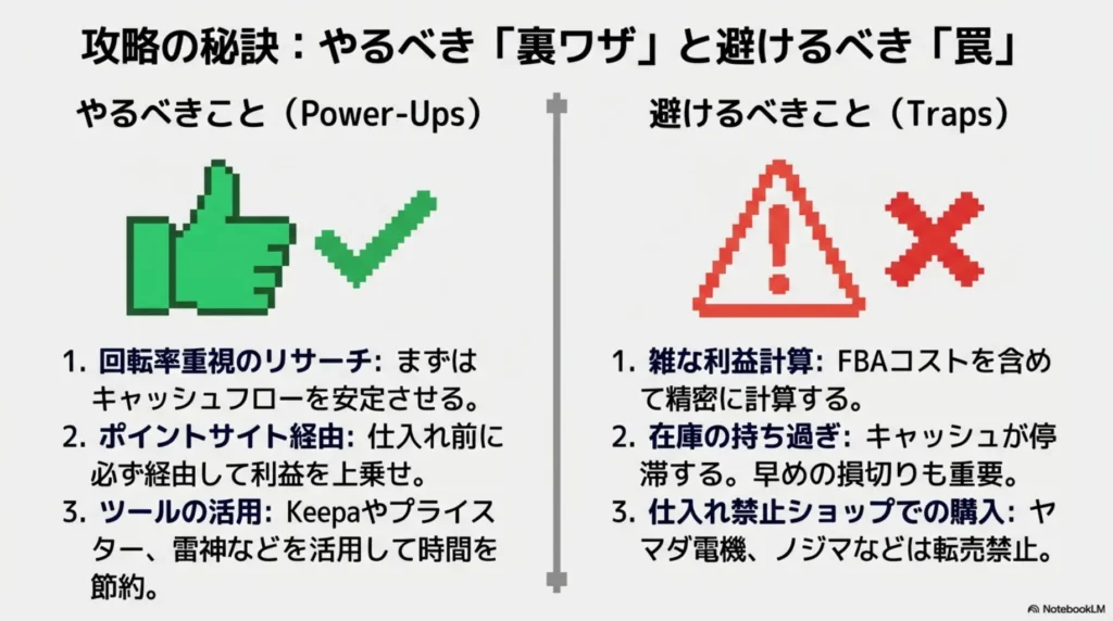 稼ぐためのコツと注意点