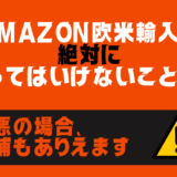 Amazon欧米輸入で絶対にやってはいけないこと８選【最悪の場合、逮捕もありえます】