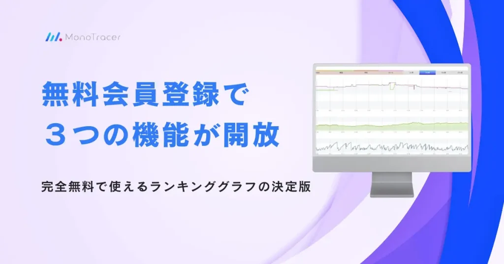 無料会員登録でさらに３つの機能が開放される