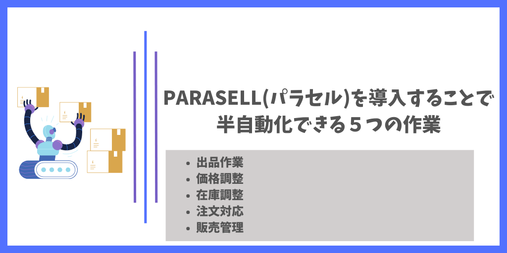 PARASELL(パラセル)を導入することで半自動化できる５つの作業