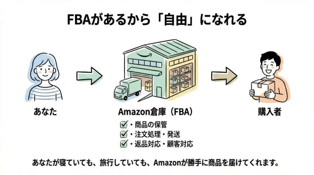 FBAがあるから副業でも続けられる