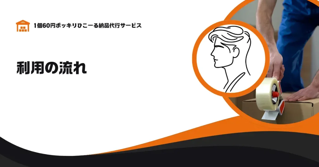 ひこーる納品代行サービスの利用の流れ