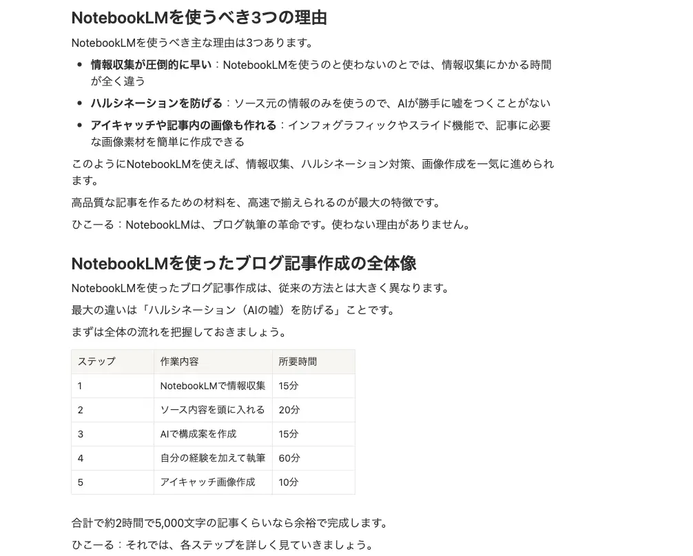 notionで記事を作成