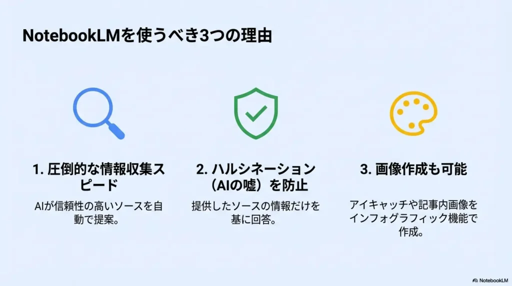 NotebookLMを使うべき3つの理由