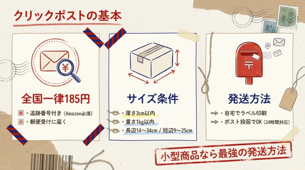 クリックポストとは?FBMセラーが使うべき理由