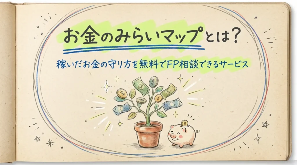 【資産形成】お金のみらいマップとは？稼いだお金の守り方を無料でFP相談できるサービス