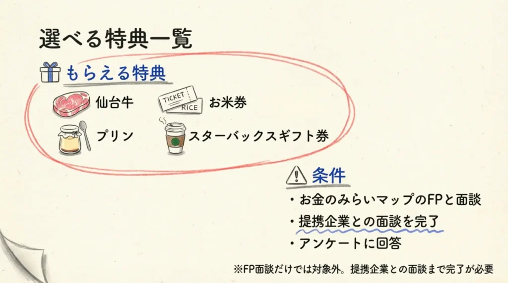 お金のみらいマップの特典を解説