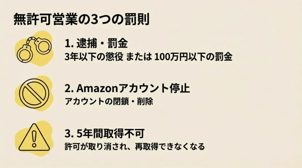 古物商無許可営業の罰則|知らなかったでは済まされない