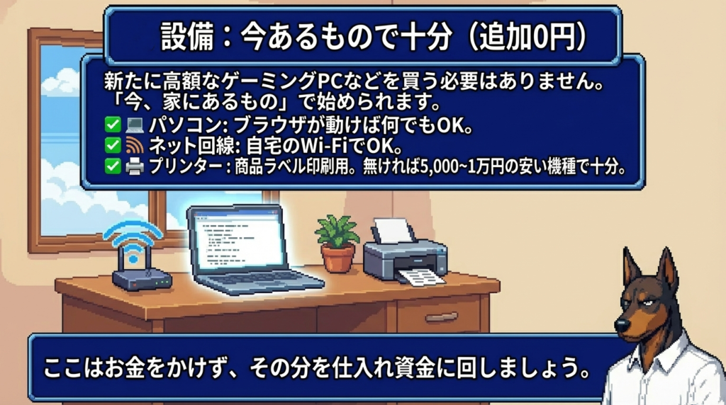 Amazon物販を始めるのに必要な最低限の設備