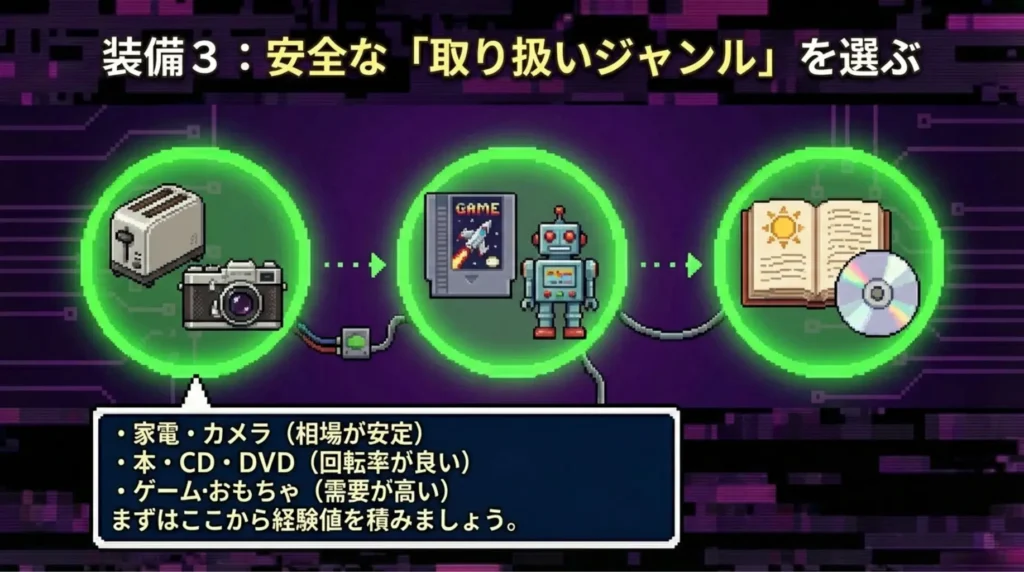 取り扱う商品ジャンルを選ぶ