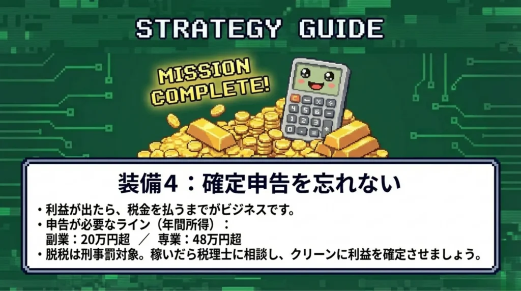 確定申告を忘れない