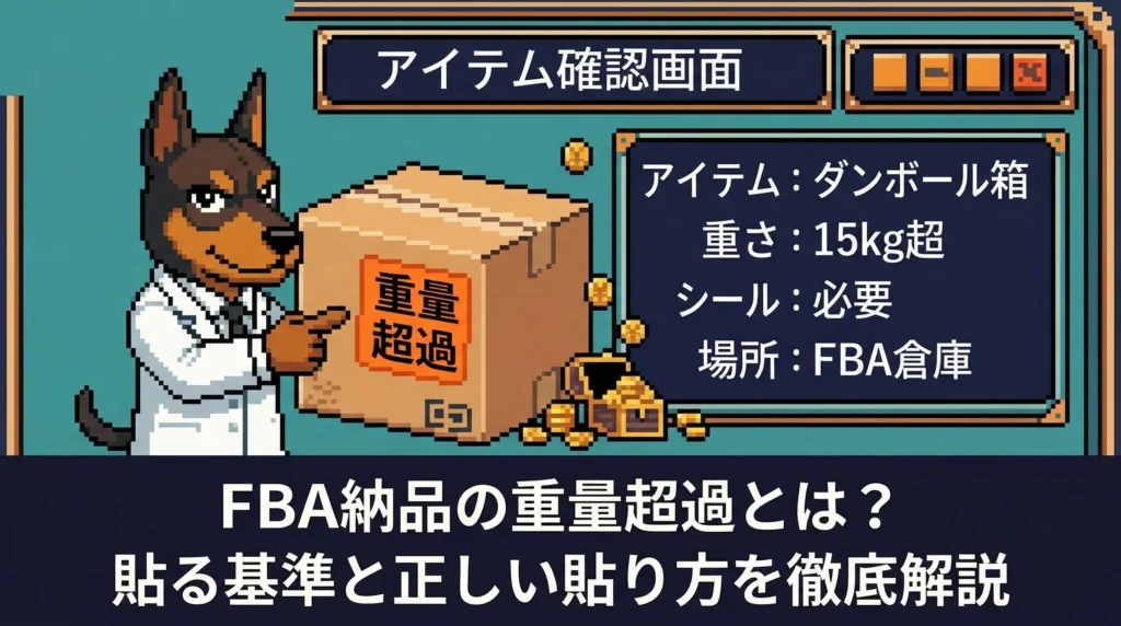 FBA納品の重量超過とは？シールを貼る基準と正しい貼り方を徹底解説