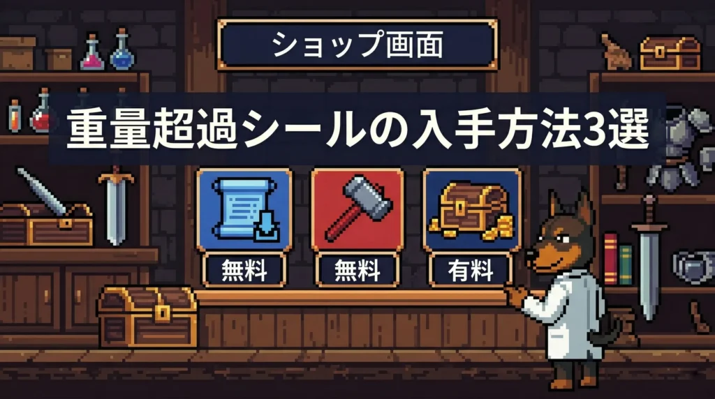 重量超過シールの入手方法3選