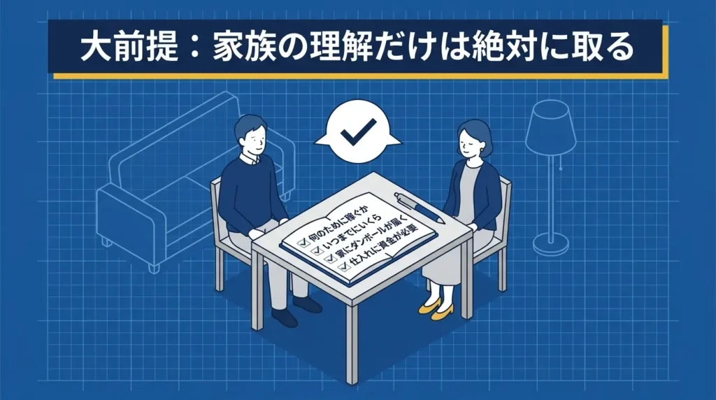 大前提｜家族の理解だけは絶対に取っておく