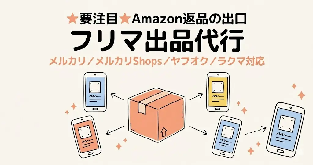 ④ フリマ出品代行|☆要注目サービス☆