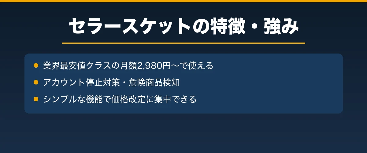 セラースケットの特徴・強み