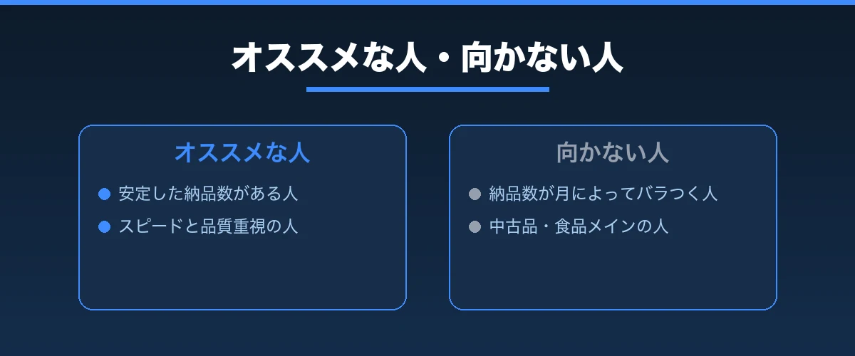 福富サポートがオススメな人・向かない人