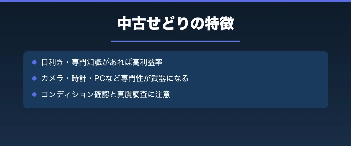 中古せどりの特徴