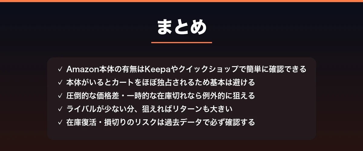 Amazon本体の有無を確認する理由まとめ図解