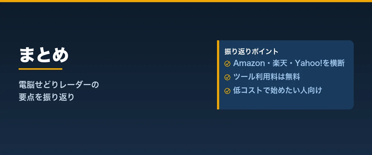 電脳せどりレーダーまとめ