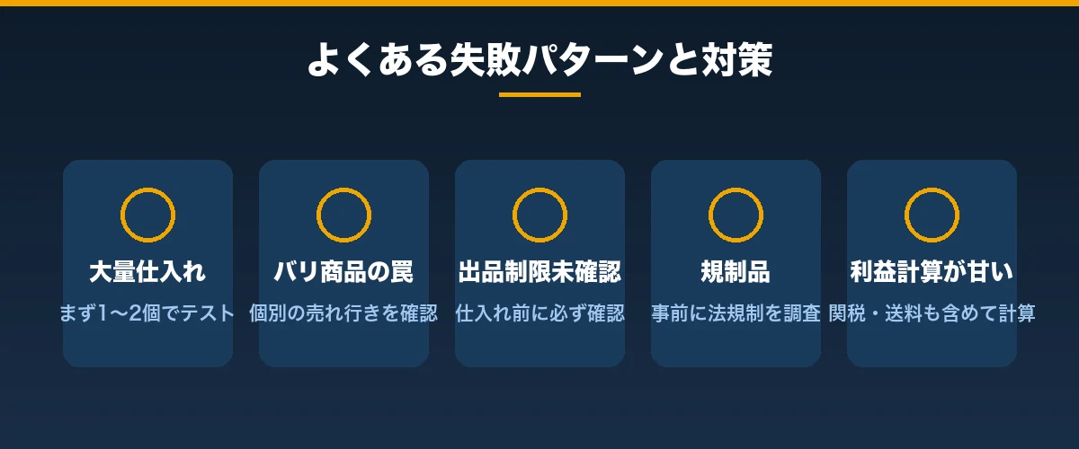 よくある失敗パターンと対策