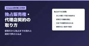 独占販売権・代理店契約の取り方